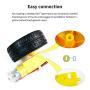 Yahboom Tire Wheel 4pcs Rubber Tyres 2.6in Tyres Model Gear Parts with Convex Wheel Hub for Programmable Smart RC Robot Car