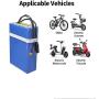 Jieoto 36V Battery 8Ah/10Ah/12Ah/15Ah/18Ah/20Ah Lithium Ebike Battery, Li ion Battery for 500W 750W Motor Electric Bicycle Bike 10S4P/10S6P/10S8P/10S9P