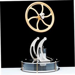 Eioflia Motor Steam Heat,Low Temperature Stirling Engine, Motor Model Cool No Steam Education Model Toy Kits Gold