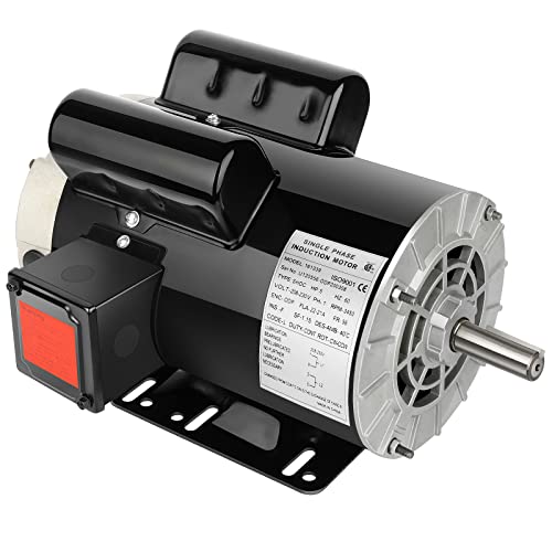 5HP Electric Motor 3450 RPM General Purpose Single Phase Motor 208V-230V 5/8