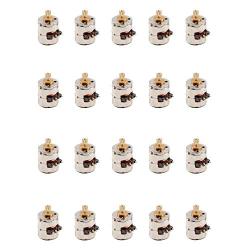 BAENRCY 20 pcs 3-5v Dc 2 Phase 4 Wire Dia 8mm Dc Stepper Motor Micro Stepping Motor for Digital Products Camera Size 8x9.5mm