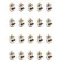 BAENRCY 20 pcs 3-5v Dc 2 Phase 4 Wire Dia 8mm Dc Stepper Motor Micro Stepping Motor for Digital Products Camera Size 8x9.5mm
