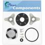 285753A Washer Motor Coupler & 285811 Agitator Repair Kit Replacement for Whirlpool LSV6233AW0 - Compatible 285753A Direct Drive Motor Coupling Kit & 285811 Medium Cam Agitator Repair Kit
