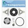 285753A Washer Motor Coupler & 285811 Agitator Repair Kit Replacement for Whirlpool LXR7244PQ4 - Compatible 285753A Direct Drive Motor Coupling Kit & 285811 Medium Cam Agitator Repair Kit