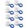 BNYZWOT Metal TYC-50 Double Flat Shaft CW/CCW Undirectional Speed Reduction Synchronous Motor AC110V 5-6RMP Silver 8 Pack