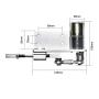 BEMONOC DIY Reciprocating Cycle Linear Actuator Kit with DC Gear Motor 12V 200RPM Stroke 5/10mm with Switching Power Supply & Speed Controller