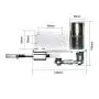 BEMONOC DIY Reciprocating Cycle Linear Actuator Kit with DC Gear Motor 12V 200RPM Stroke 5/10mm with Switching Power Supply & Speed Controller