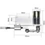 BEMONOC DIY Reciprocating Cycle Linear Actuator Kit with DC Gear Motor 24V 500RPM Stroke 5/10mm With Switching Power Supply & Speed Controller