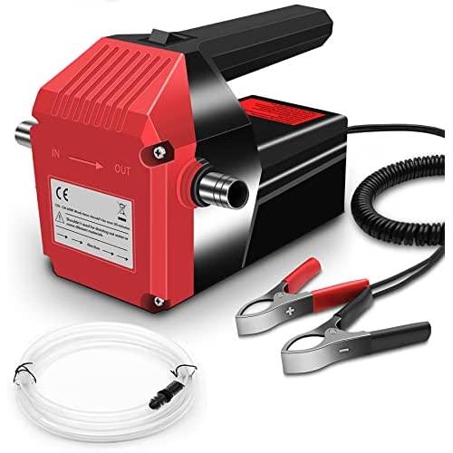 Oil Transfer Pump Extractor, Electric Oil Pump Fast Oil Change Transmission Fluid Extractor Pump, 12v 60w Diesel Fluid Scavenge Suction Pump for Changing Oil, Boat, Tubes, Truck, RV, ATV, Riding Mower