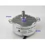 CHANCS Synchronous Synchron Motor TYD-50 12V AC 10-12RPM Flush Shaft 11mm Fixed Rotation CW Electric Motor
