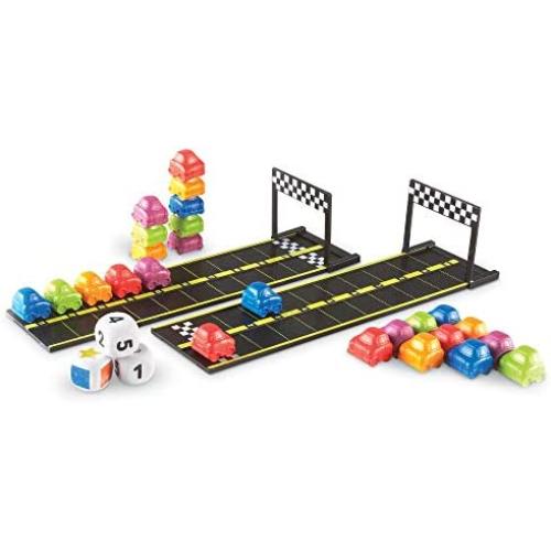 Learning Resources Mini Motor Math Activity Set, Homeschool, Includes Counting, Pattern, Addition and Subtraction Activities, 31 Pieces, Ages 4+