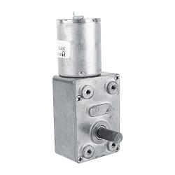 DC 12V 3 RPM Self Locking Gear Motor Reversible High Torque Turbo Geared Motor with Metal Reducer Gear Box for DIY Project