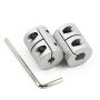 Zeberoxyz 2PCS Shaft Coupling 5mm to 8mm Aluminum Alloy Joint 25mm Length 20mm Diameter Stepper Motor Connector Rigid Coupler for 3D Printer CNC Machine DIY Model (5x8mm）