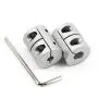 Zeberoxyz 2PCS Shaft Coupling 5mm to 8mm Aluminum Alloy Joint 25mm Length 20mm Diameter Stepper Motor Connector Rigid Coupler for 3D Printer CNC Machine DIY Model (5x8mm）