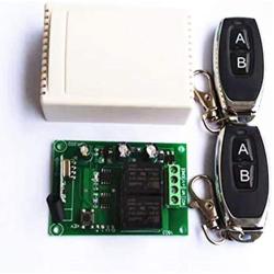 Calvas 433Mhz Wireless RF Switch DC12V Relay Receiver Wireless Remote Controls For DC Motor Forward and Reverse Controller - (Color: 1202-2kt05)