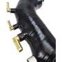 Rev9(SH-003-BLACK-B) Silicone Turbo Inlet, Black, compatible with Subaru Legacy GT 2007-09 EJ25 Motor