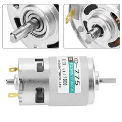 XD-775 12V Brush Dc Motor High Speed High Torque Low Noise Double Ball Bearing Metal Gears Motor(12V10000 RPM)