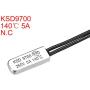 uxcell KSD9700 Thermostat, 140℃ Normally Close Temperature Switch Thermal Switch, N.C 5A Metal Temperature Controller 2pcs