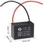 uxcell Ceiling Fan Capacitor CBB61 14uF 450V AC 2 Wires Metallized Polypropylene Film Capacitor 51x35x25mm for Electric Fan Pump Motor Generator