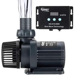 Hygger 1720GPH Quiet Submersible and External 24V Water Pump, with Controller (30%-100% Settings), Powerful Return Pump for Fish Tanks, Aquariums, Ponds, Fountains, Sump, Hydroponics (55W, 14.8ft)