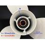 ITACO Boat Motor Aftermarket for Yamaha Propeller 663-45945-02-EL /69W-45945-00-EL, 3X11 1/8X13 Right, for 40, 48, 50 HP Engine