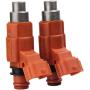 AUTOKAY 4pcs Fuel Injector Flow Matched 68V-8A360-00-00 for Yamaha Outboard 115 HP Marine