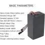 Wnicek 36V E-Bike Battery Pack 10Ah 12.5Ah 15Ah 17.5Ah 20Ah 22.5Ah 25Ah Electric Bike Lithium-ion Battery for 350W-900W Electric Bicycle Motor with BMS+ Charger