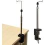 Rotary Tool Round Grinder Telescopic Hanging Stand Holder, Rotary Tool Hold Hanger Stand Clamp | Heavy Duty Flex Shaft Hanger Stand Tool for Household Instustrial Outdoor (Black)