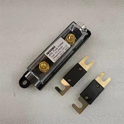JWDAWN 1Pc ANL Fuse Holder +2Pcs Bolt On Stud ANL Fuse 100A 100 Amp for Golf Cart Electric Forklift Vehicle Material Handling Truck Motor Controller Battery Charger Scissor Lifts Boat Accessories