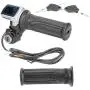 Akozon Electric Throttle Grip 36V Half-Twist Throttle with LED Power Indicator Key Lock for Electric Bikes Scooters Motorcycle