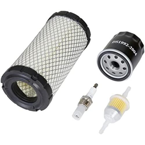 Golf Cart Tune Up Kit for EZGO RXV 2008 Up, EZGO TXT 2010 Up, 4 Cycle Models with Kawasaki Motor, Replace OEM Air Filter 28463-G01, Fuel Filter 72084-G01, Oil Filter 607454, Spark Plug 607462