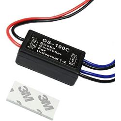 HUIQIAODS 12V GS-100C Flash Strobe Controller Auto Car Flasher Module for LED Brake Light Tail Stop Light
