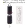 3 Pack Hanging Black Rotating Motor for Wind Spinner and Wind Chimes， Mobile Battery Operated Garden Decor Accessoy，Not Included Battery