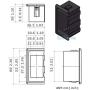 Cllena Rocker Switch Holder Panel Housing Kit - (3PCS)