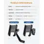 UBeesize Motorcycle Rearview Mirror Phone Mount, Cell Phone Holder for Motor Full Aluminum Alloy Universal Smartphone Holder Mount【Φ10mm】 for iPhone, Galaxy, Google Holds Phones Width Up to 3.7”