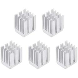 uxcell Electronic Radiators Heatsink for Stepper Motor,3D Printer 9x9x12mm Silver 5pcs