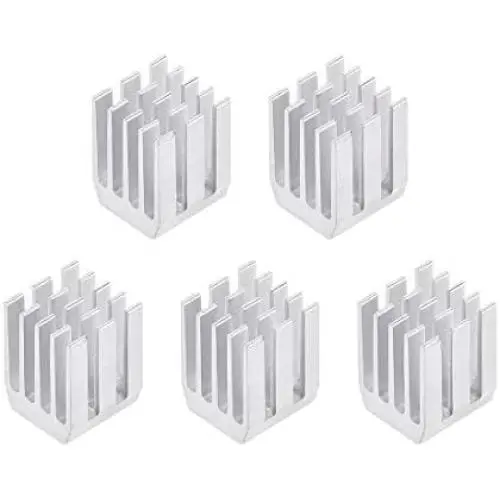 uxcell Electronic Radiators Heatsink for Stepper Motor,3D Printer 9x9x12mm Silver 5pcs