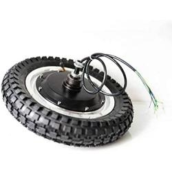 E-Tech 400w/48v Brushless Gearless 12in Ebike Scooter Conversion Kit Hub Motor (Model: 12in - Motor & Tire Only)