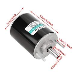12/24V 30W Permanent Magnet Motor Hollow Shaft DC Motor Electric Brushed Motor Speed Adjustable CW/CCW (12V 3000RPM)