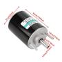 12/24V 30W Permanent Magnet Motor Hollow Shaft DC Motor Electric Brushed Motor Speed Adjustable CW/CCW (12V 3000RPM)