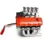Ventilateurs de moteur pour moteur RC-Hub V8, radiateur et cache pour chenilles RC 1/10 TRX4 en taille réelle (Orange) Ventilateurs de moteur pour moteur RC-Hub V8, radiateur et cache pour chenilles RC 1/10 TRX4 en taille réelle (Orange)