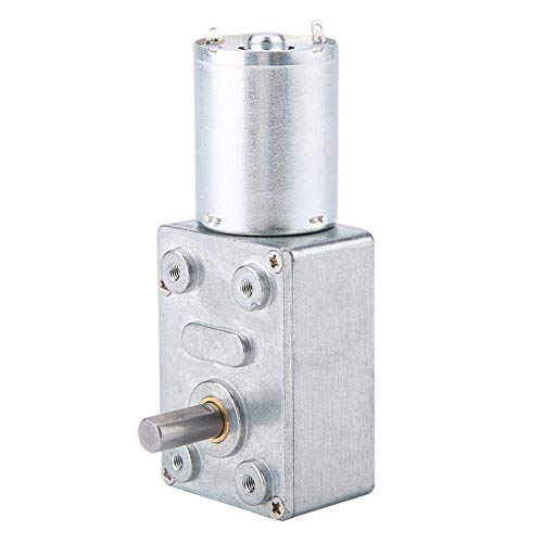 12V DC 2-100RPM Metal Gear Motor High Torque Turbine Turbo Worm Geared Reduction Electric Motor Worm Reducer