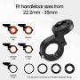Bike Phone Mount,Motorcycle CellPhone Holder with Universal Adapter,Bicycle Out Front Handlebar Mount for Mountain Bike,Scooter,Electric,MTB and Road Bike-Compatible with iPhone/Samsung/Google-2nd Gen