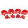 E-outstanding 8 Pcs 2204/2205/2206 FPV Motor Guard Mount Protective Motor Caps for XR215 DL220 QAV250 ZMR250 Racing Drone Quadcopter, 4 Green 4 Red