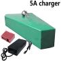 Jieoto Lithium Battery Pack 24V 48AH Ebike Lithium Battery Pack Electric Bike Battery with Charger, for 200W ~ 500W Motor Electric Bike Motorcycle Scooter