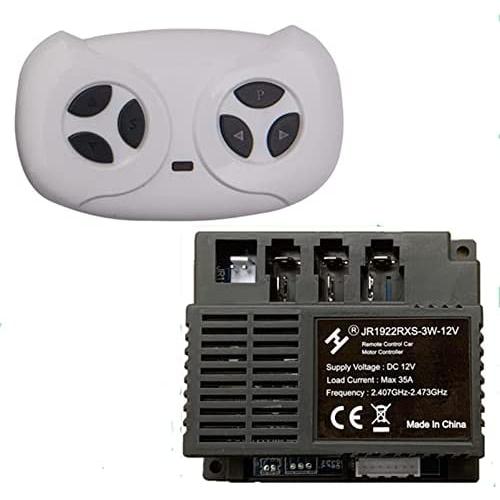 JR1922RXS-3W-12V Kids Powered Ride on car 2.4G Bluetooth Remote Control and Receiver Kit Controller Control Box Accessories for Children Electric Ride On Car Replacement Parts