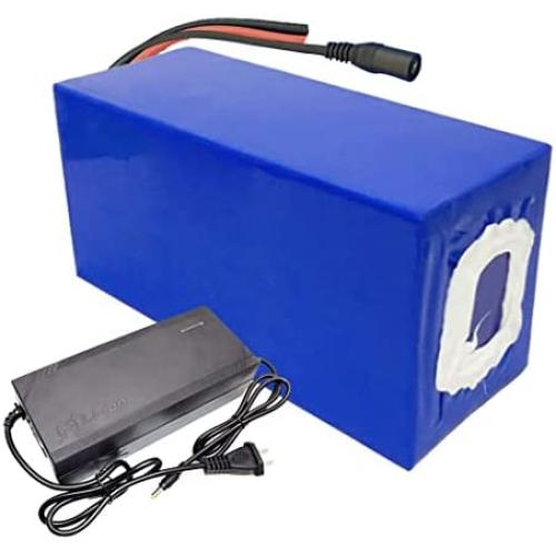 Jieoto 72V 21700 Lithium Battery Pack 20Ah 30Ah 40Ah 50Ah 60Ah EBike Lithium-Ion Battery with BMS and Charger for Electric Motorcycles Moped Replacing Lead-Acid Batteries