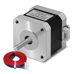 Usongshine Nema 17 Stepper Motor 42 Motor 1.5A (17HS4401) High Torque 42N.cm (60oz.in) 42BYGH 1.8 Degree 38MM 4-Lead with 1m Cable and Connector for DIY CNC 3D Printer