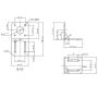 Chiloskit 2pcs Alloy Steel 42mm Stepper Motor Mounting Bracket Fixed Base Fixing Seat for Nema 17