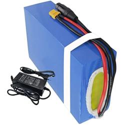Wnicek 36V 15AH E-Bike Battery 15000mAh 10S 6P Waterproof PVC Lithium-ion Battery Pack Fits for 750W 500W 350W 250W 200W Bike Motor, with BMS Protection and Charger